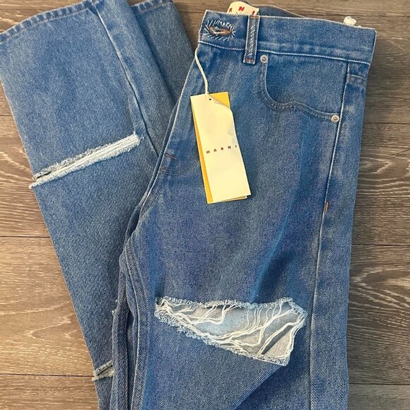 Marni Cutout Boyfriend Jeans - Picture 1 of 3